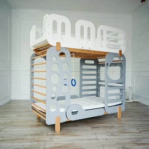 Кровать детская TatkoPlayground Montessori Двухэтажная 1600x800 ТРMblw-1 фото 4