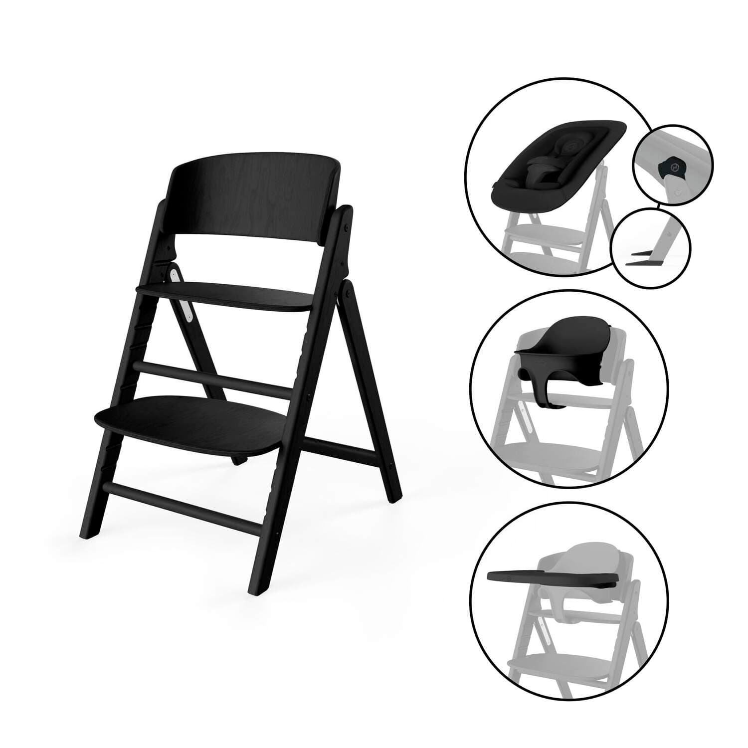 Стул для кормления Cybex Click&Fold 4в1 524000845 Stunning Black