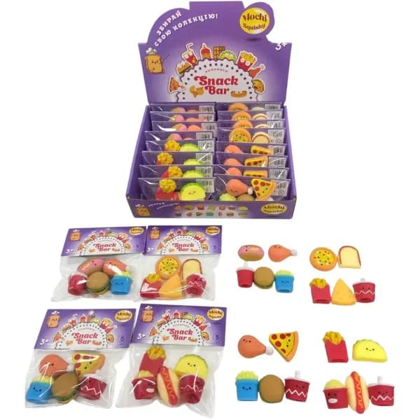 Іграшка-антістрес MonsterGum Mochі Squishy Снек бар T25003 фото 2