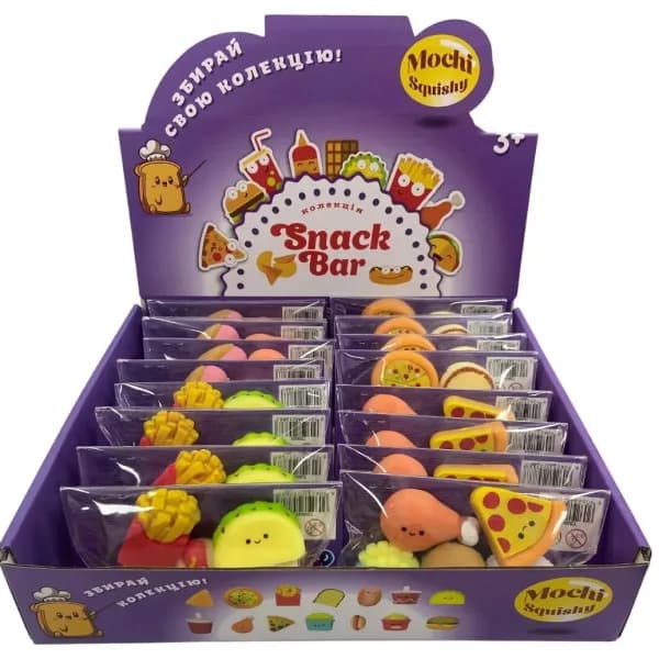 Іграшка-антістрес MonsterGum Mochі Squishy Снек бар T25003 фото 3