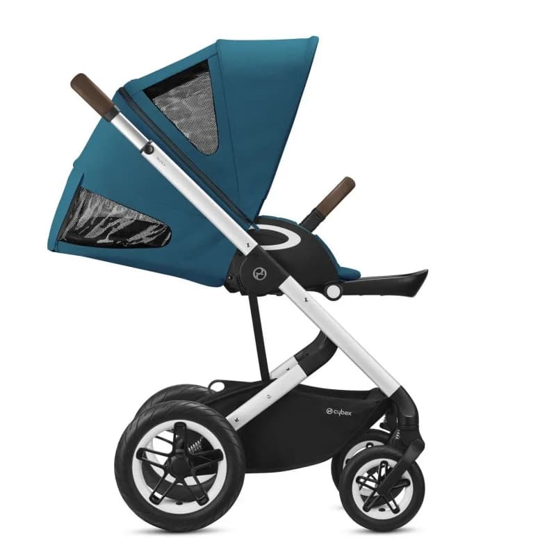 Коляска прогулянкова Cybex Talos S Lux SLV River Blue turquoise 520001481 фото 4