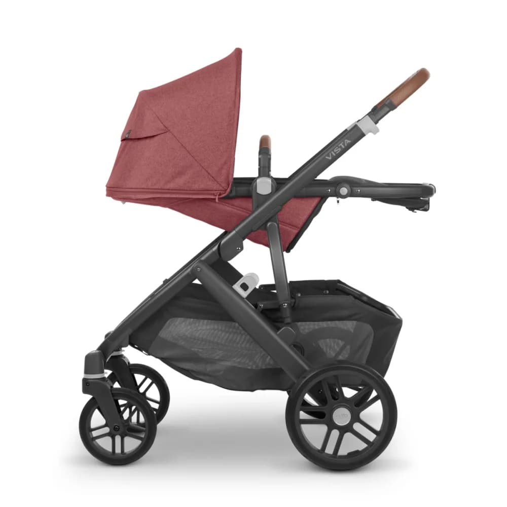 Коляска прогулянкова Uppababy Cruz V2 Lucy Rosewood melange/Carbon frame/Saddle leather 0420-CRZ-EU- LCY фото 3