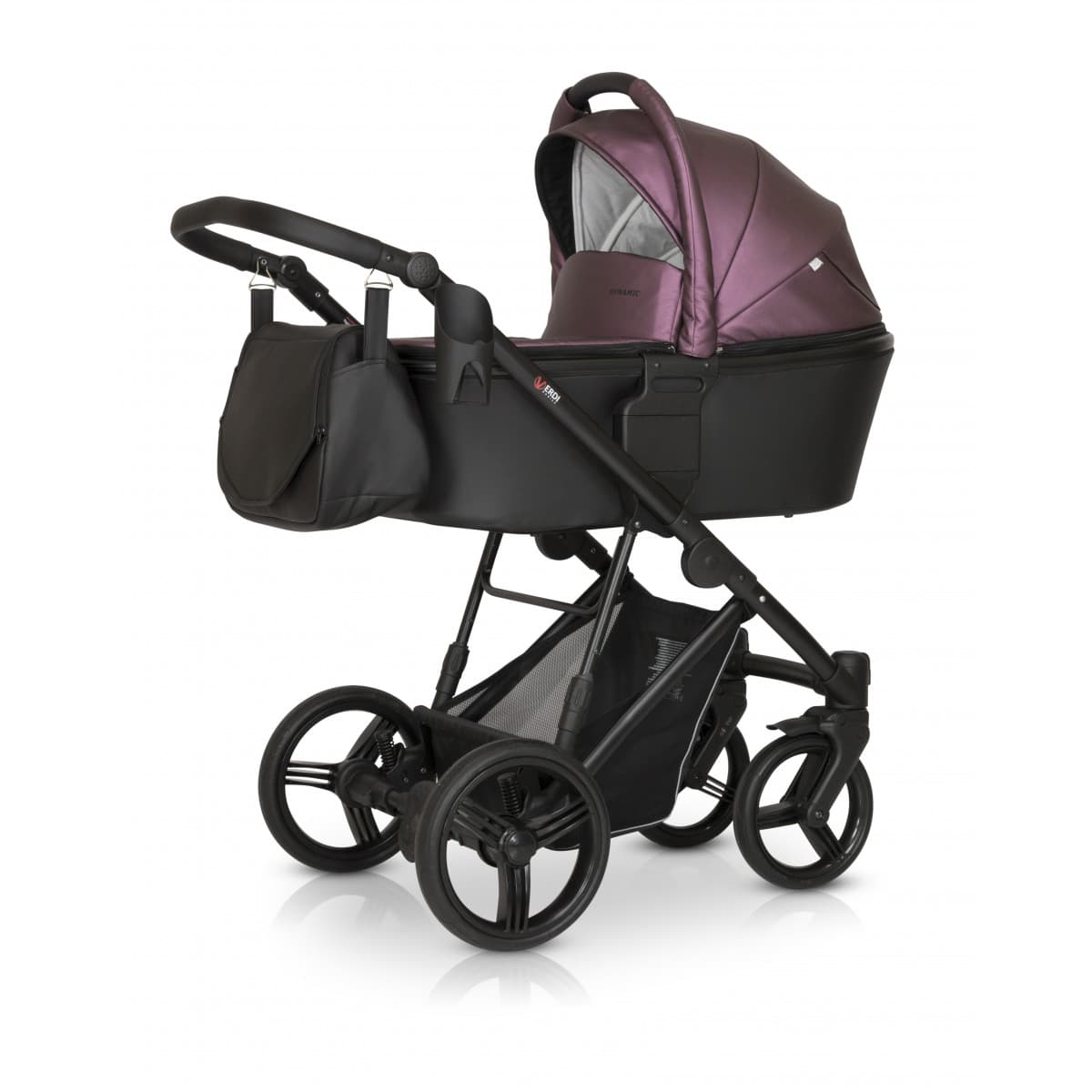 Коляска універсальна 3в1 Verdi Dynamic black/bordo pearl 9023-VDE-10L ECO