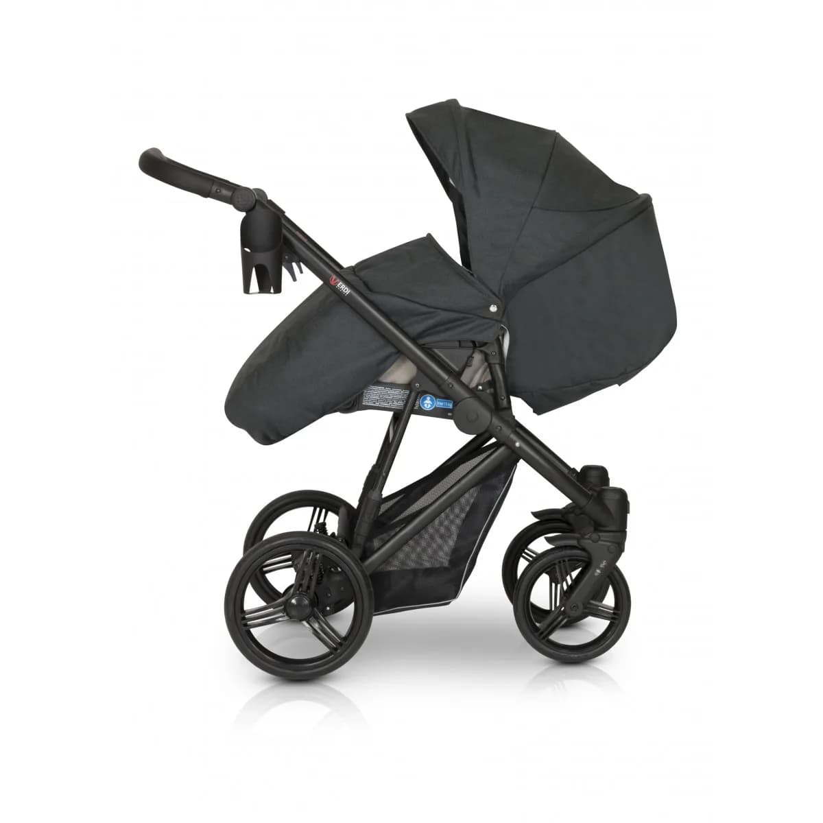 Коляска універсальна 3в1 Verdi Dynamic black/powder pink 9023-VD-04 фото 5 Коляска універсальна 3в1 Verdi Dynamic black/powder pink 9023-VD-04 фото 5