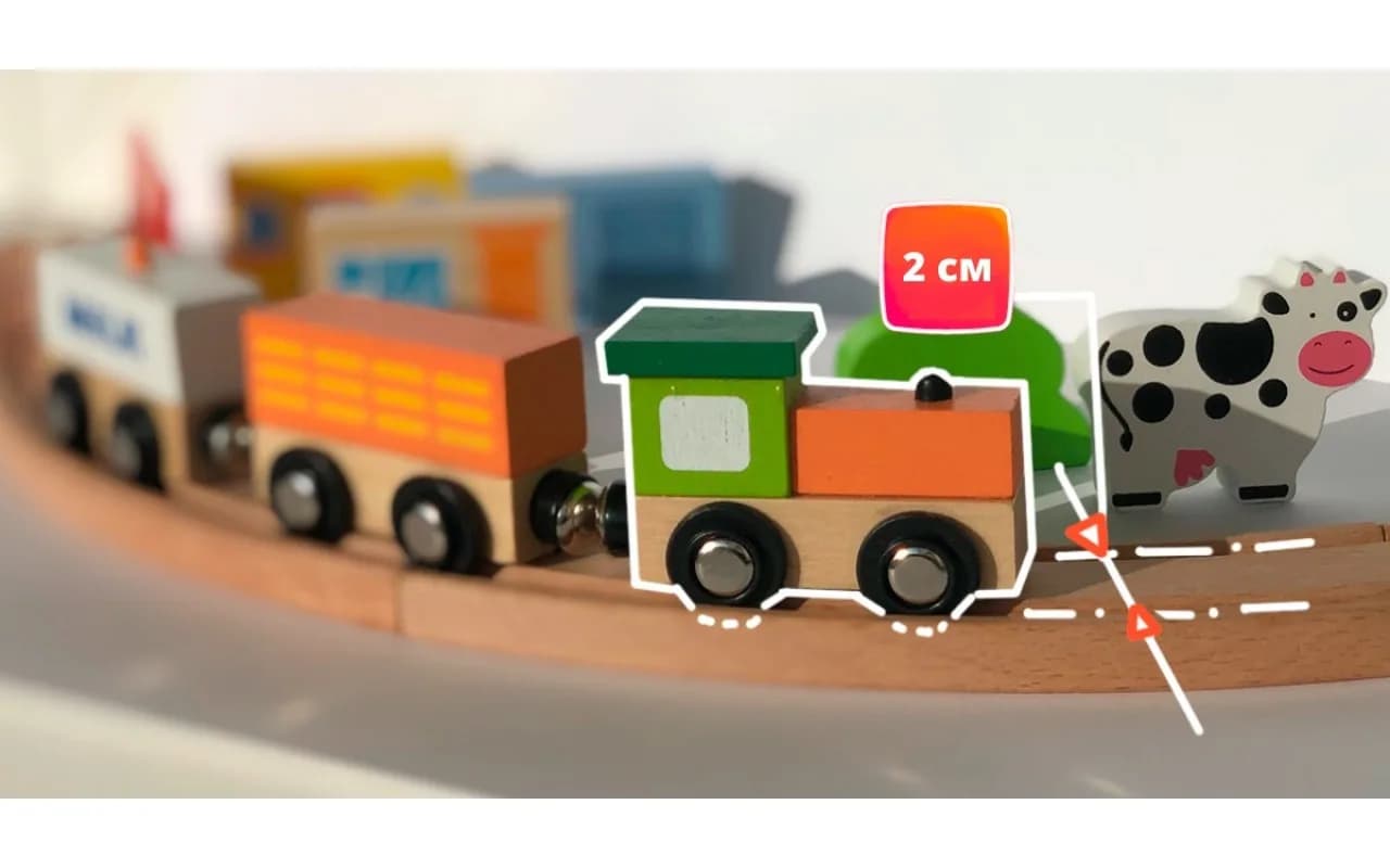 Залізниця дерев'яна Viga Toys 39дет 50266 фото 4 Залізниця дерев'яна Viga Toys 39дет 50266 фото 4