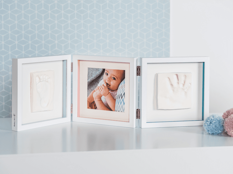 Бебі Арт Потрійна рамка білий/смужка Baby Art 3601095400 Бебі Арт Потрійна рамка білий/смужка Baby Art 3601095400