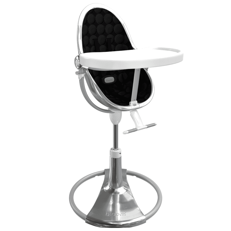 Стільчик для годування Bloom Fresco Silver+midnight black E10535-S\U10543-MB Стільчик для годування Bloom Fresco Silver+midnight black E10535-S\U10543-MB