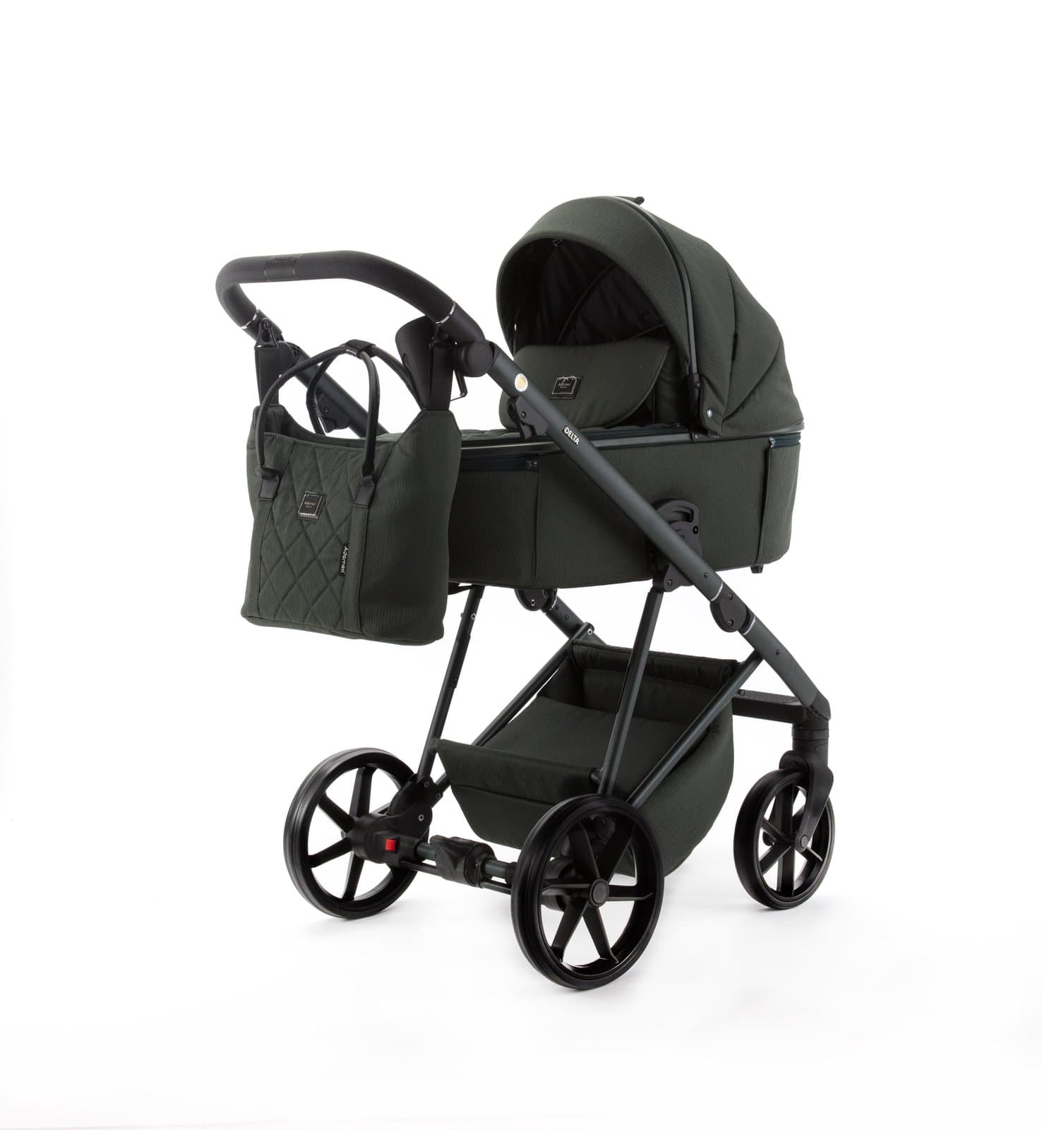Коляска универсальная 2в1 Adamex Delta DN-12 forest DN12112