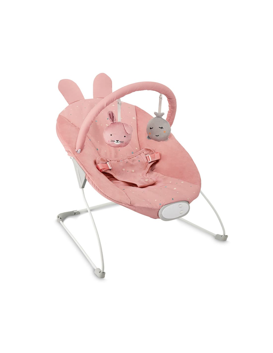 Шезлонг-гойдалка MoMi GLOSSY Pink BULE00042 Шезлонг-гойдалка MoMi GLOSSY Pink BULE00042