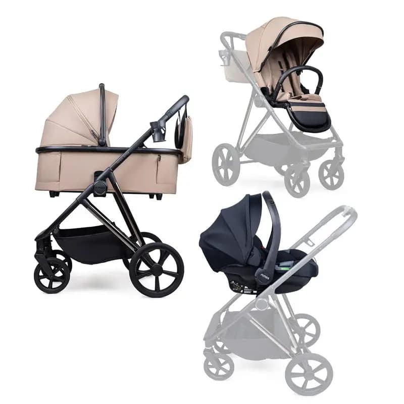 Коляска универсальная 3в1 Ninos Amor NAM3V12026BE Beige