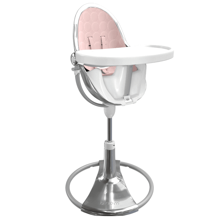 Стульчик для кормления Bloom Fresco White+blush pink E10535-W\U10543-P