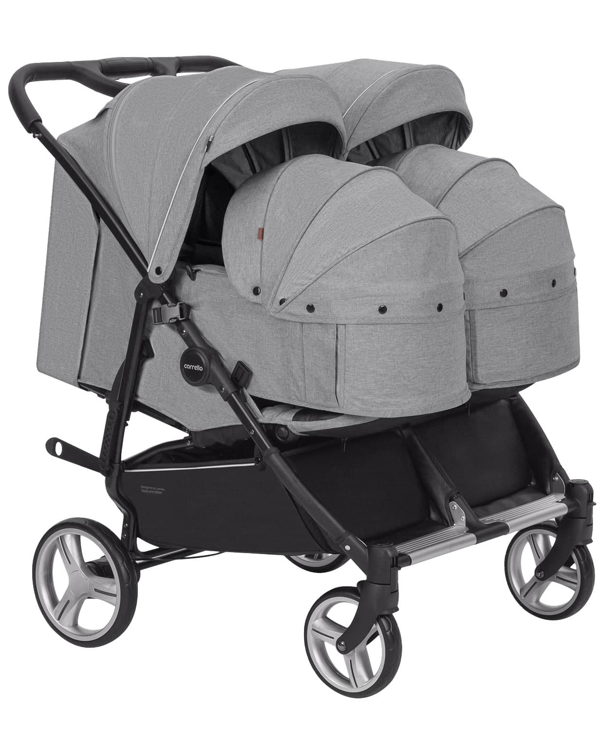 Коляска универсальная 2в1 для двойни Carrello Connect CRL-5502/1 Ink Gray