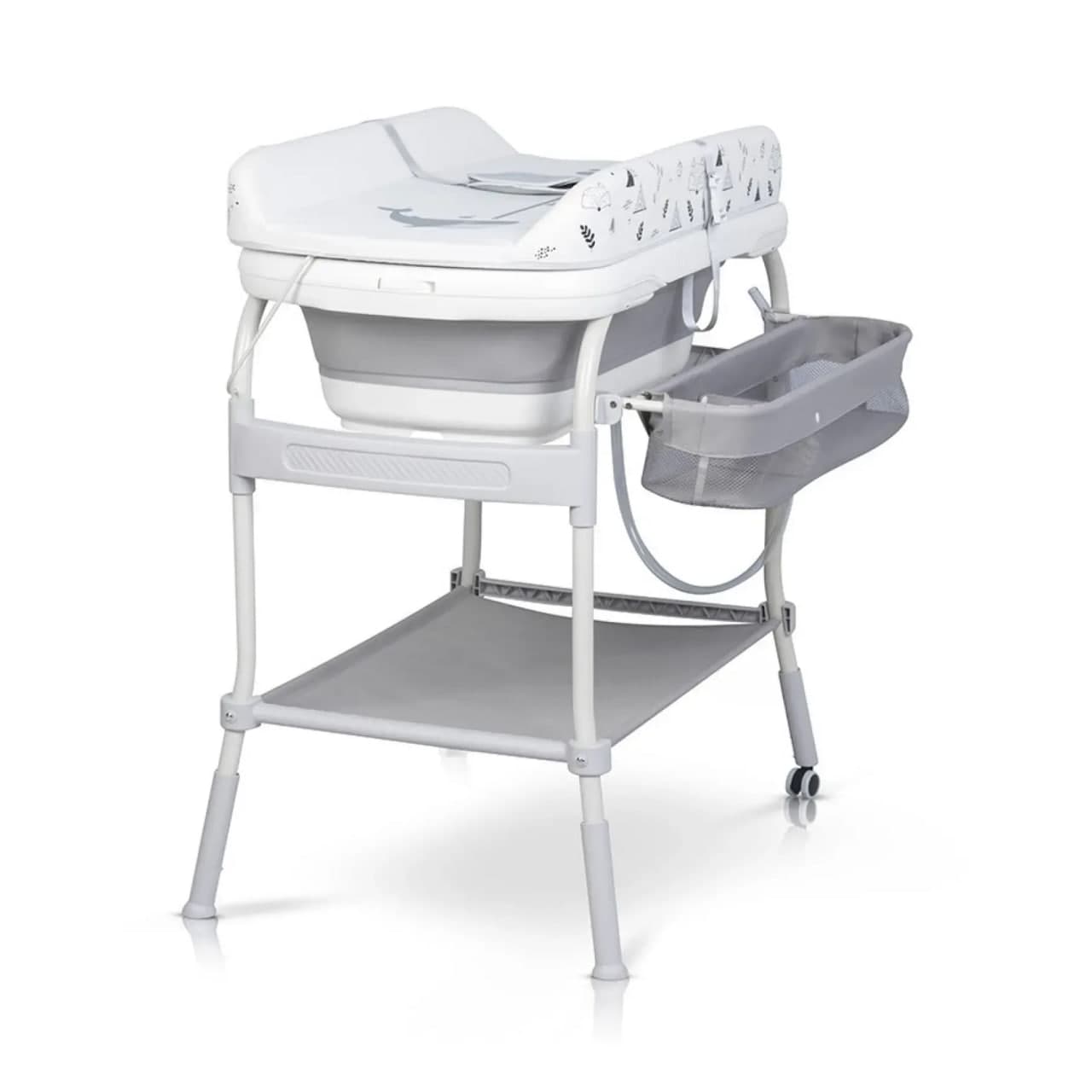 Пеленальный столик с ванночкой Babyhood BM-300 Белый