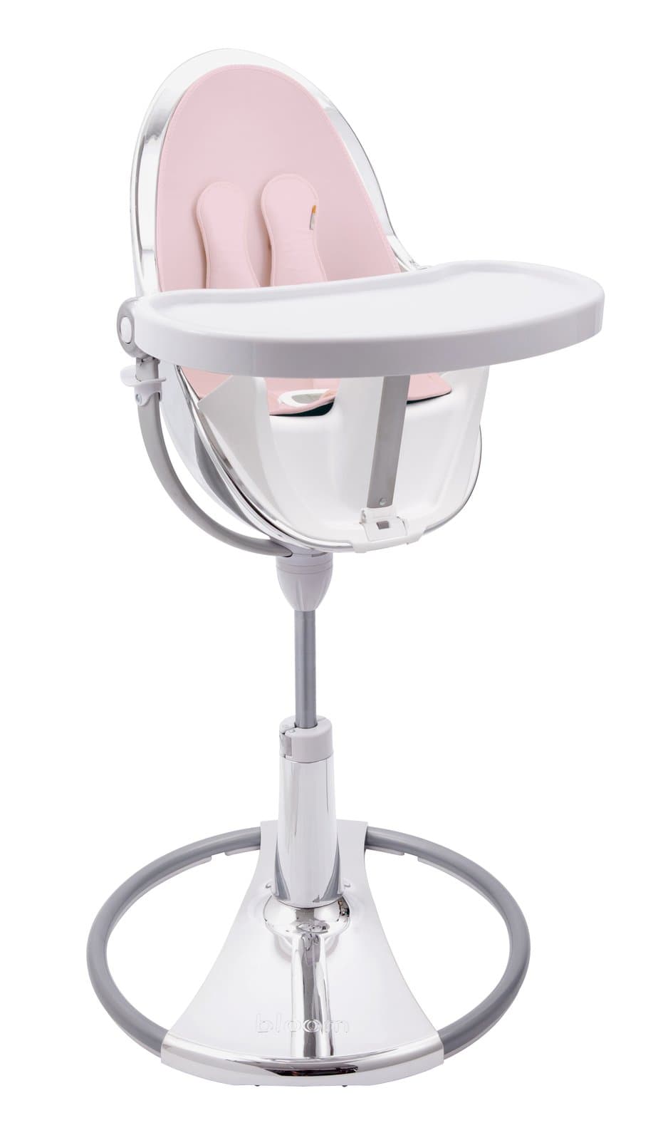 Стульчик для кормления Bloom Fresco White+rosewater E10535-W\E10540-RWL Стульчик для кормления Bloom Fresco White+rosewater E10535-W\E10540-RWL