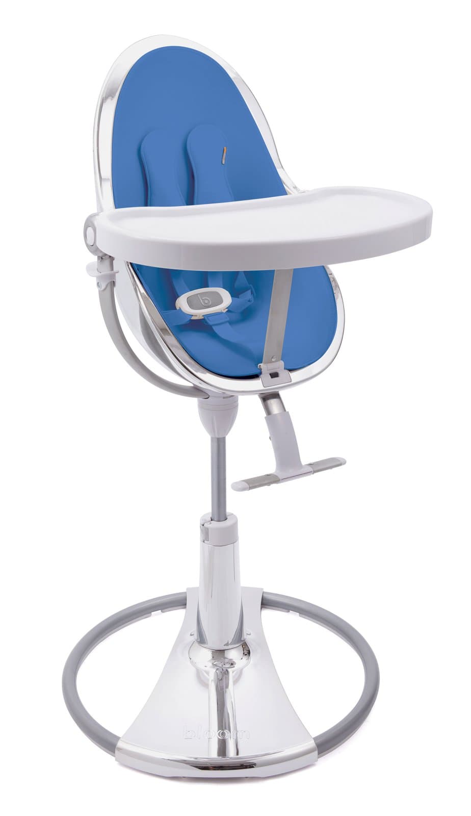 Стульчик для кормления Bloom Fresco Silver+riviera blue E10535-S\E10540-RBL