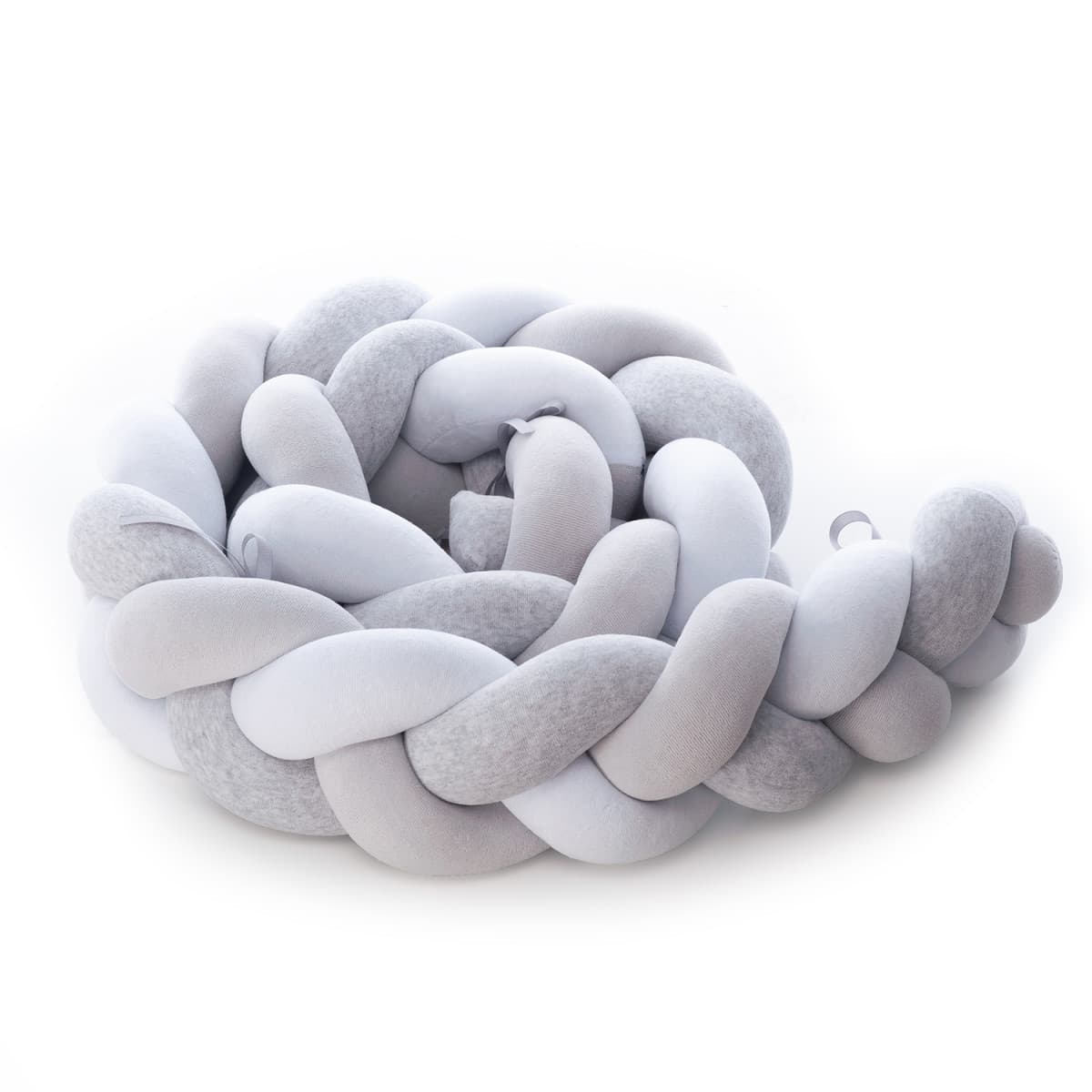 Бампер-косичка Twins 220 см 2020-K3-220-010 grey