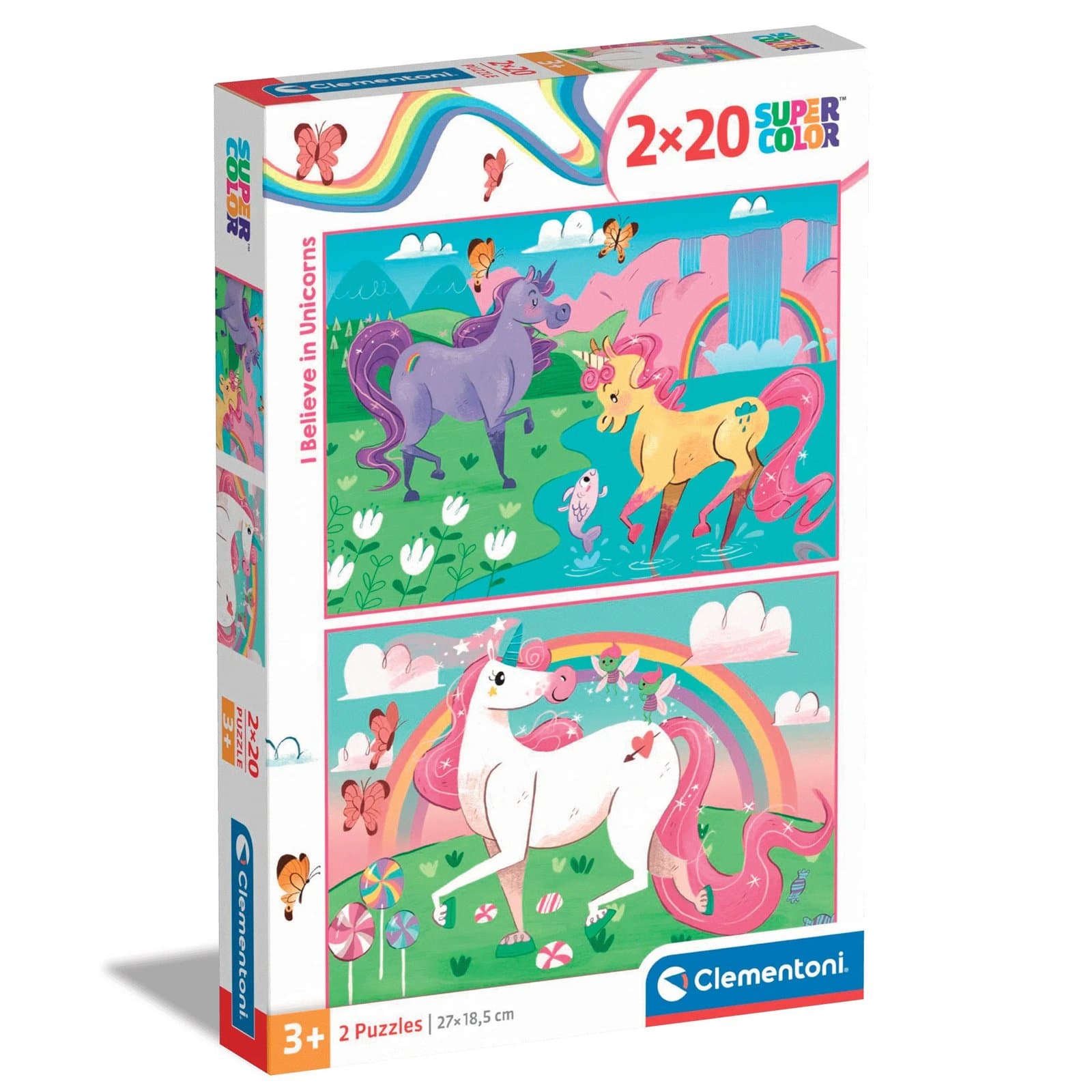 Пазл 2в1 Clementoni I Believe in Unicorns 2*20эл 24754 Пазл 2в1 Clementoni I Believe in Unicorns 2*20эл 24754
