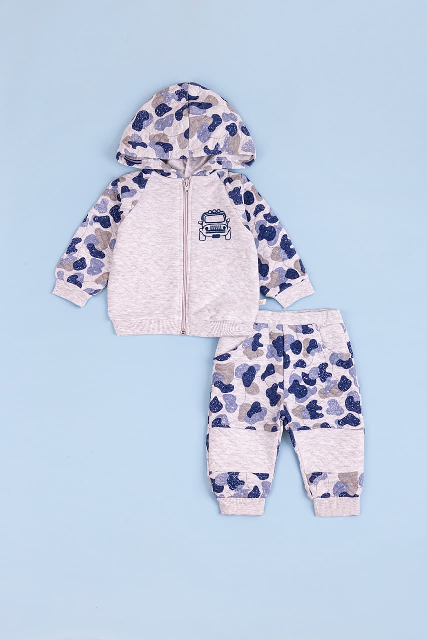 Комплект(кофта утепл.+штаны) 68-98 For my baby 206137- серый Комплект(кофта утепл.+штаны) 68-98 For my baby 206137- серый