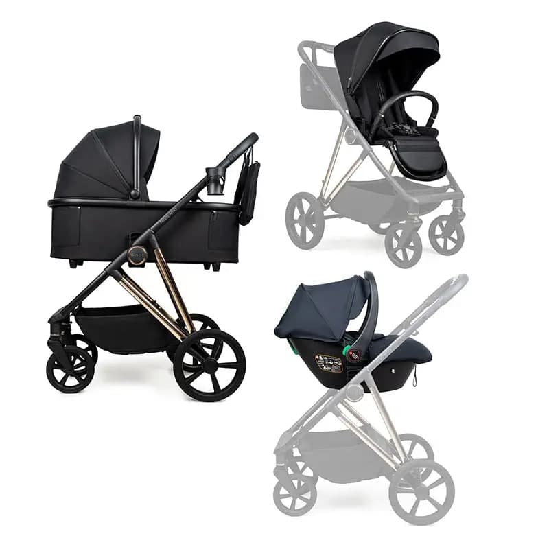 Коляска универсальная 3в1 Ninos Amor NAM3V12026BG Black Gold