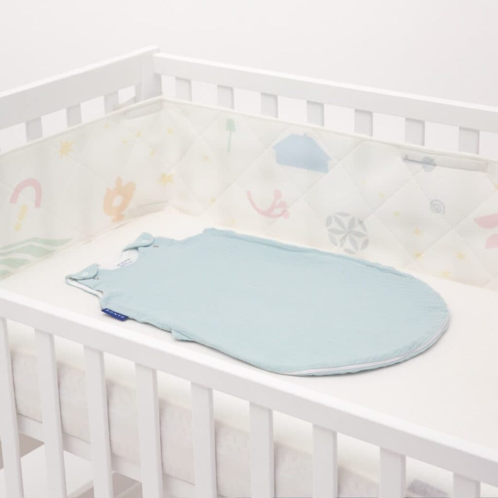 Постельный комплект Sonto Sleepset Лето 120*60 см с прямыми углами Мятный крем 0228 Постельный комплект Sonto Sleepset Лето 120*60 см с прямыми углами Мятный крем 0228