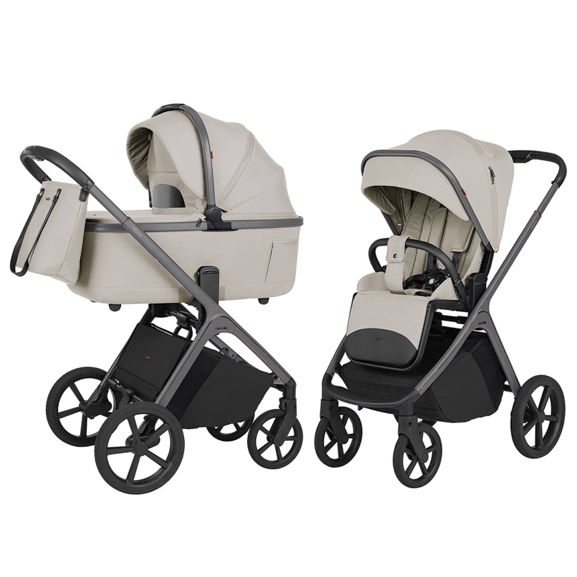 Коляска універсальна 2в1 Carrello Vector F CRL-6700 Zephyr Beige
