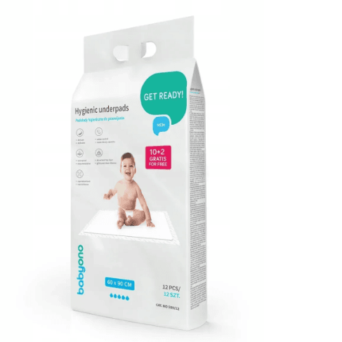 Пеленки гигиенические BabyOno 60*90см 10шт 509 Пеленки гигиенические BabyOno 60*90см 10шт 509