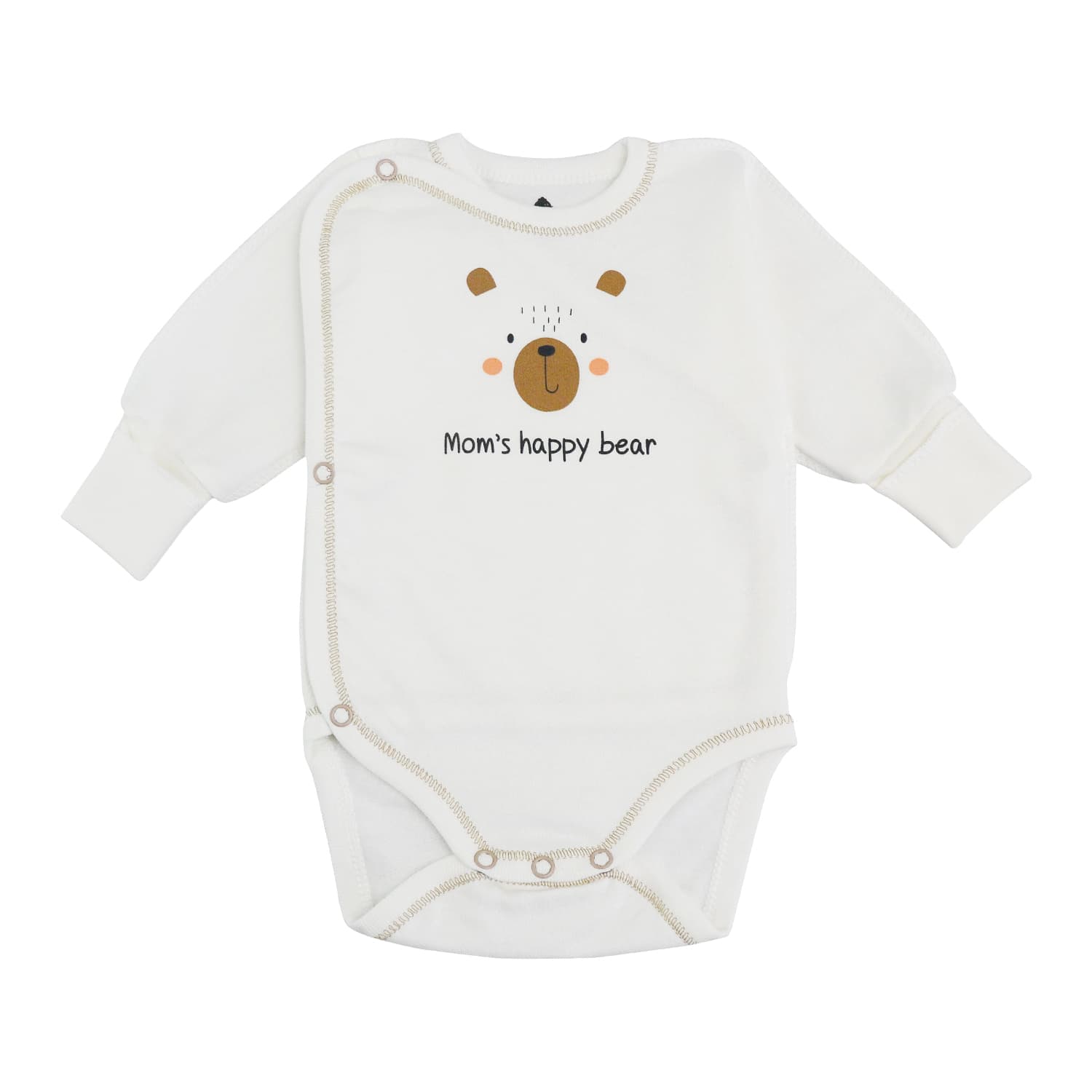 Боді-льоля для новонароджених Minikin "Нappy baby" 2428001 -молочний