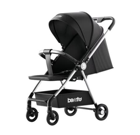 Коляска прогулочная Beruty Lux 6526BBS black/silver