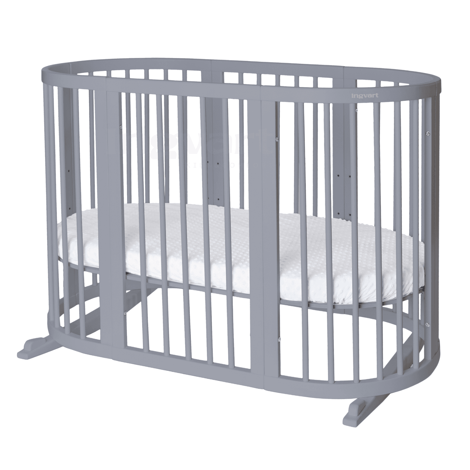 Ліжко-трансформер 9в1 IngVart Smart bed Oval 1607040 Сірий Ліжко-трансформер 9в1 IngVart Smart bed Oval 1607040 Сірий