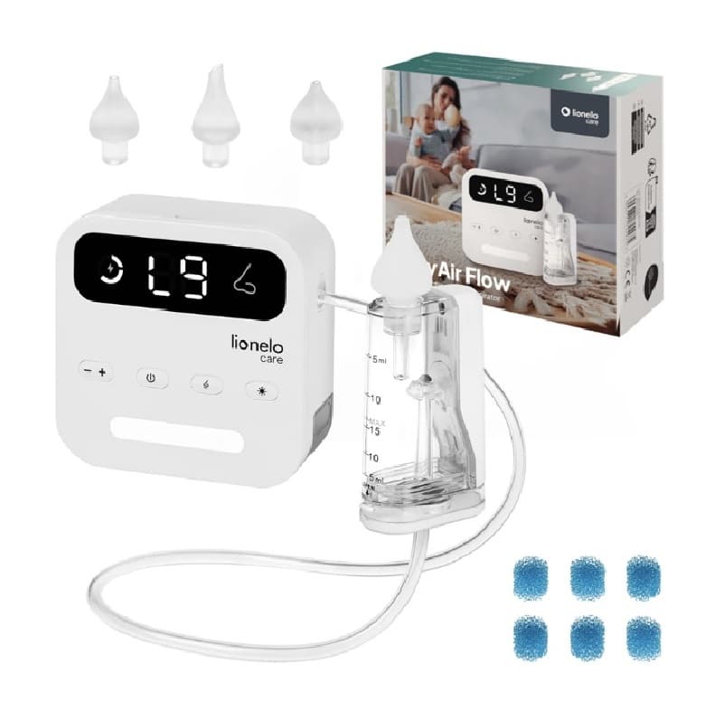 Аспіратор для носа електричний Lionelo LOC-BABYAIR FLOW WHITE