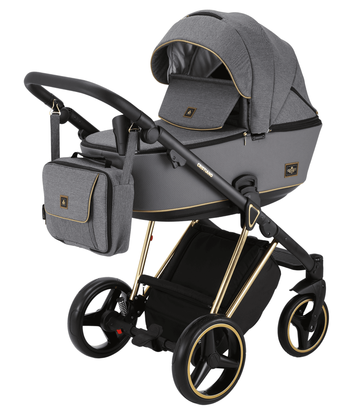 Коляска универсальная 2в1 Adamex Cristiano Special Edition CR-432