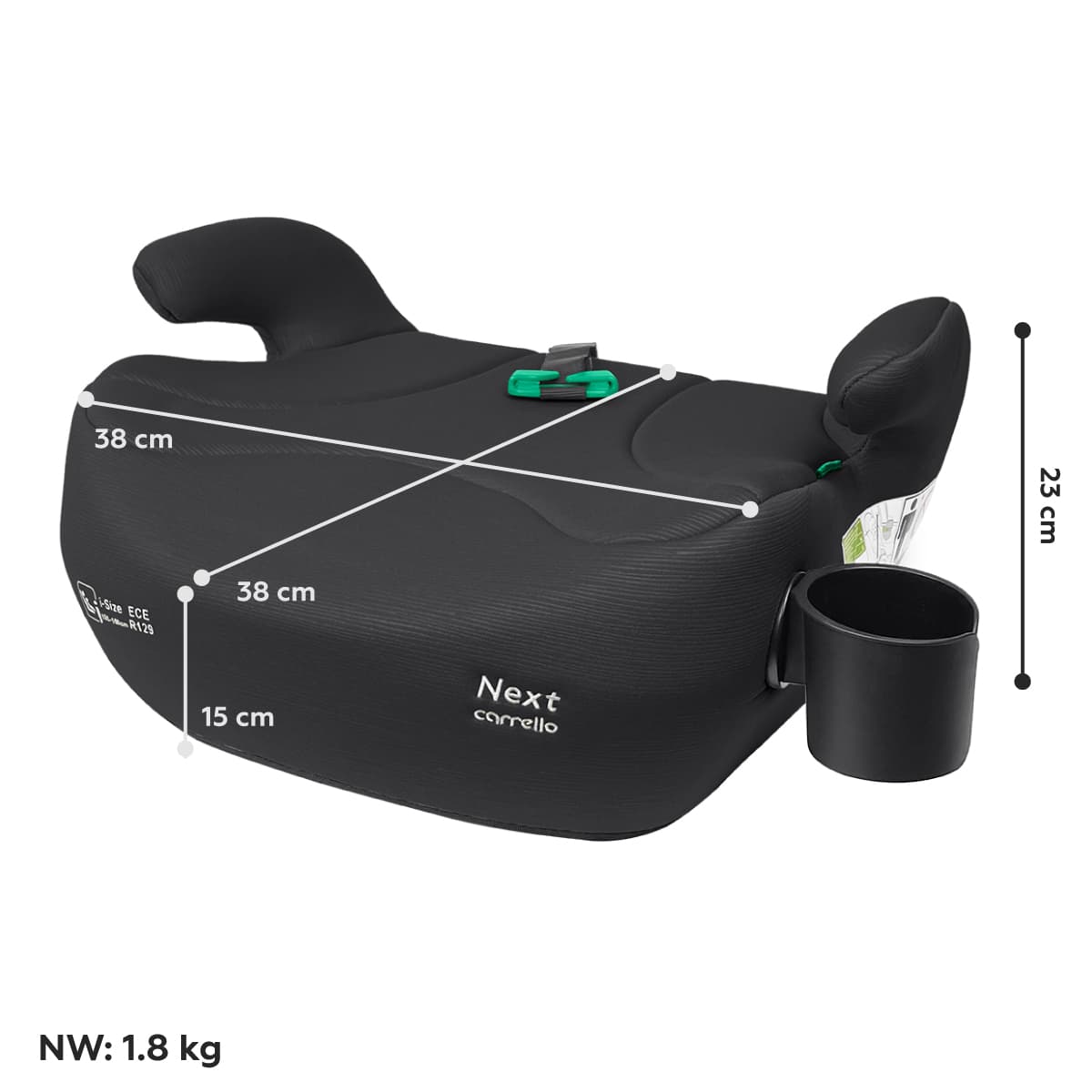 Автокрісло-бустер Carrello Next CRL-16011A Midnight Black