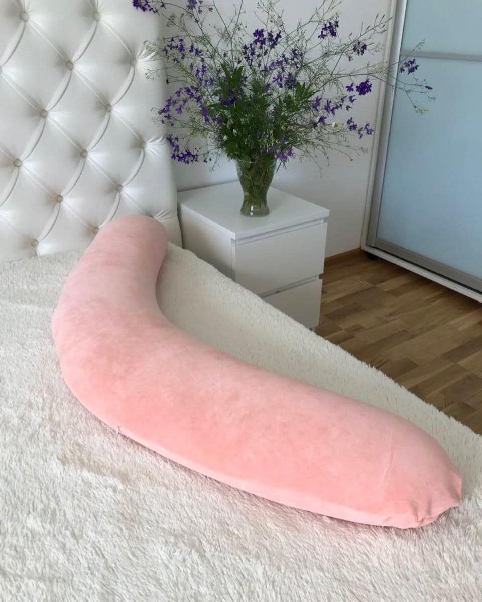 Подушка для беременных и кормления + наволочка Comfort розовый ПБК (в) Подушка для беременных и кормления + наволочка Comfort розовый ПБК (в)