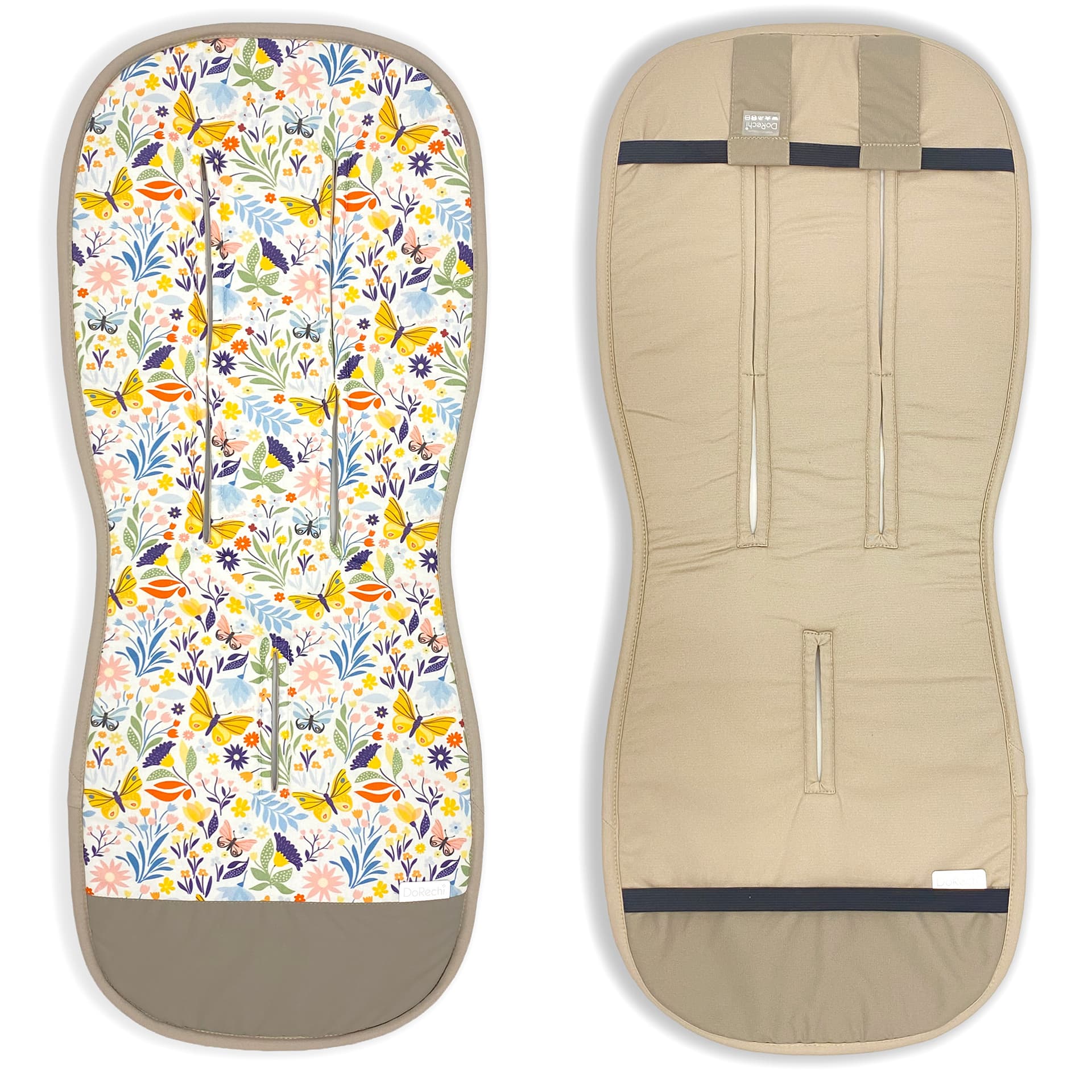 Матрас для коляски Dorechi 1930/30 Butterflies/Beige
