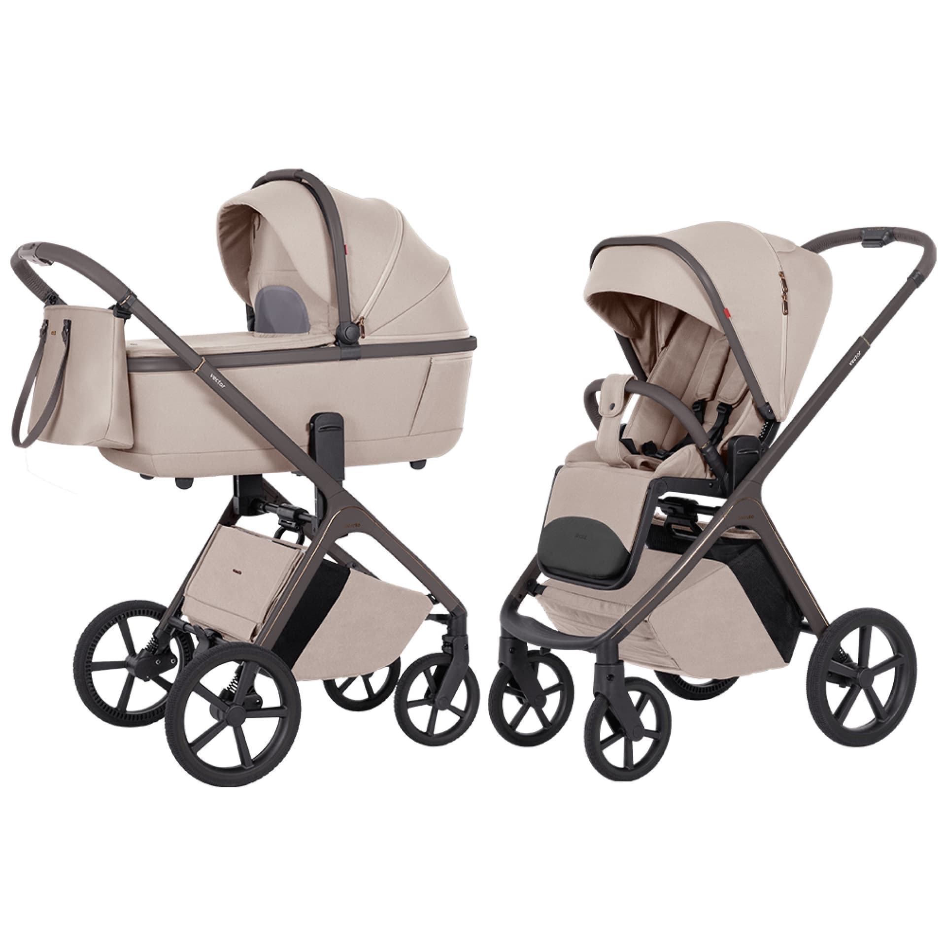 Коляска универсальная 2в1 Carrello Vector CRL-6552 Angora beige Коляска универсальная 2в1 Carrello Vector CRL-6552 Angora beige