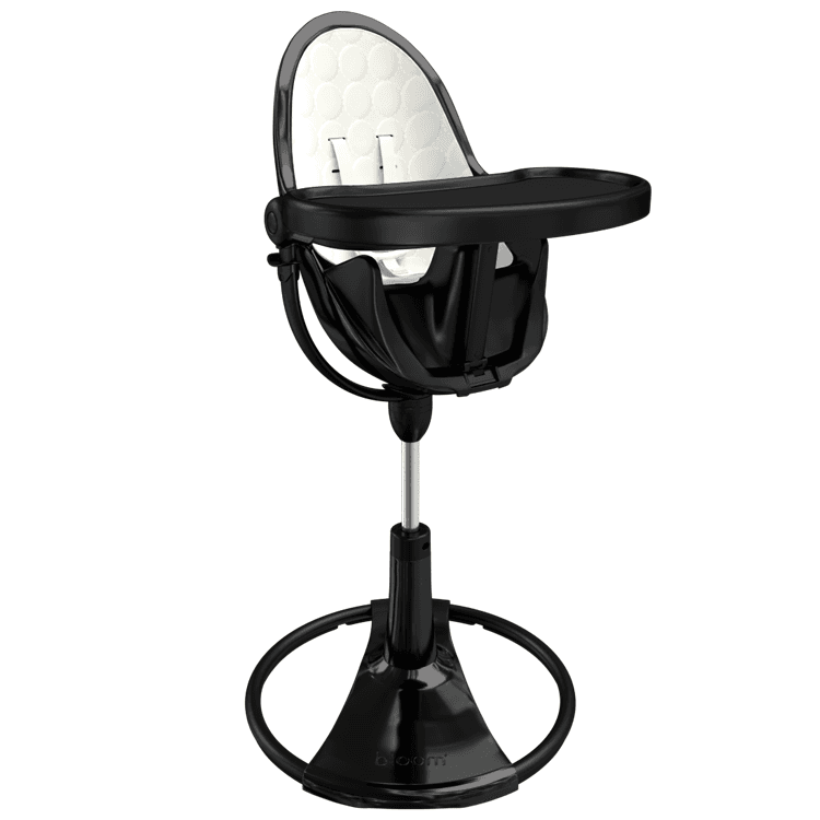 Стільчик для годування Bloom Fresco Noir coconut white E10535-BB\U10543-CW Стільчик для годування Bloom Fresco Noir coconut white E10535-BB\U10543-CW