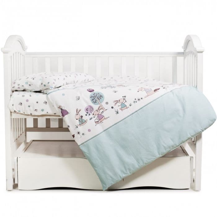 Постільний комплект Twins Sweet Forest mint 8од 4051-SW-011 Постільний комплект Twins Sweet Forest mint 8од 4051-SW-011
