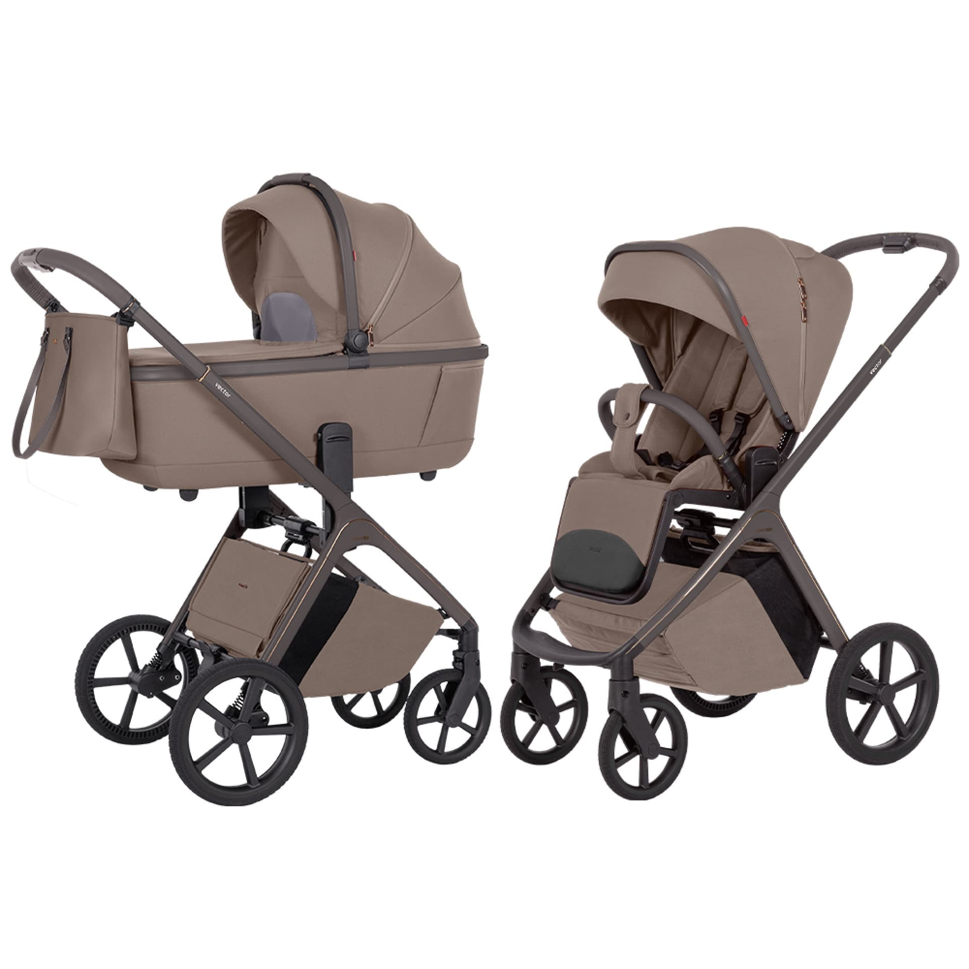 Коляска универсальная 2в1 Carrello Vector CRL-6552 Cashmere Beige