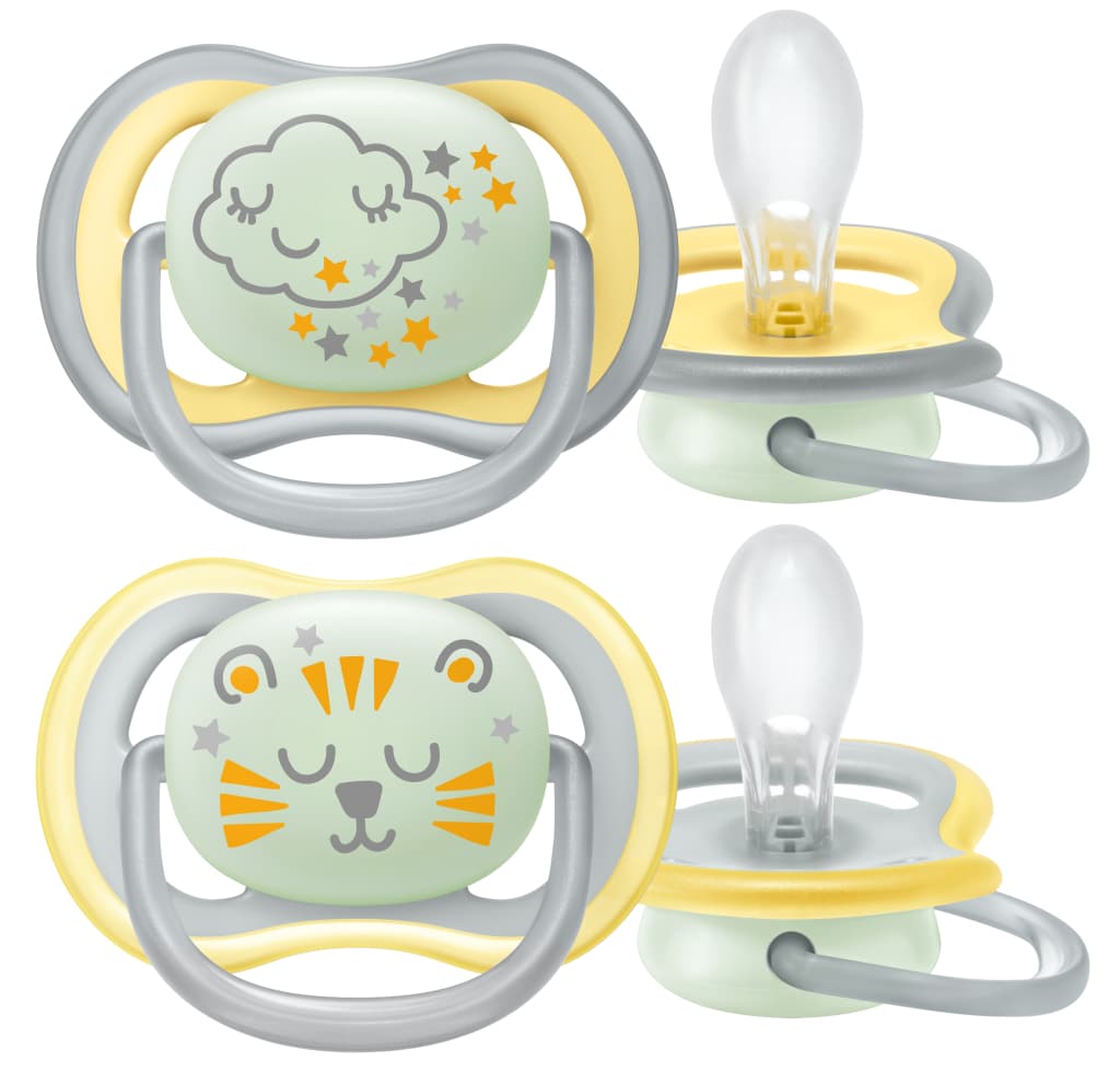 Пустышка Avent Ultra-Air Ночная 18м+ 2шт SCF376/01 Пустышка Avent Ultra-Air Ночная 18м+ 2шт SCF376/01