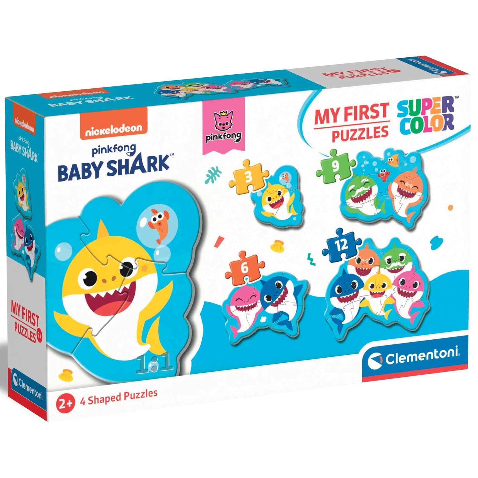 Пазл 4в1 Clementoni Baby Shark 20828 Пазл 4в1 Clementoni Baby Shark 20828