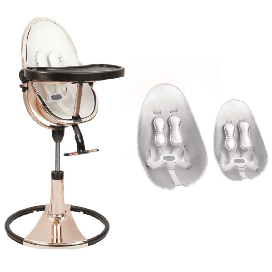 Стульчик для кормления Bloom Fresco Rose Gold/Rose Gold+lunar silver U10515-GRB\E10516-LSL