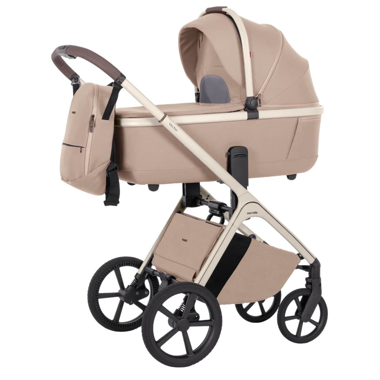 Коляска универсальная 2в1 Carrello Vector CRL-6550 Walnut Beige