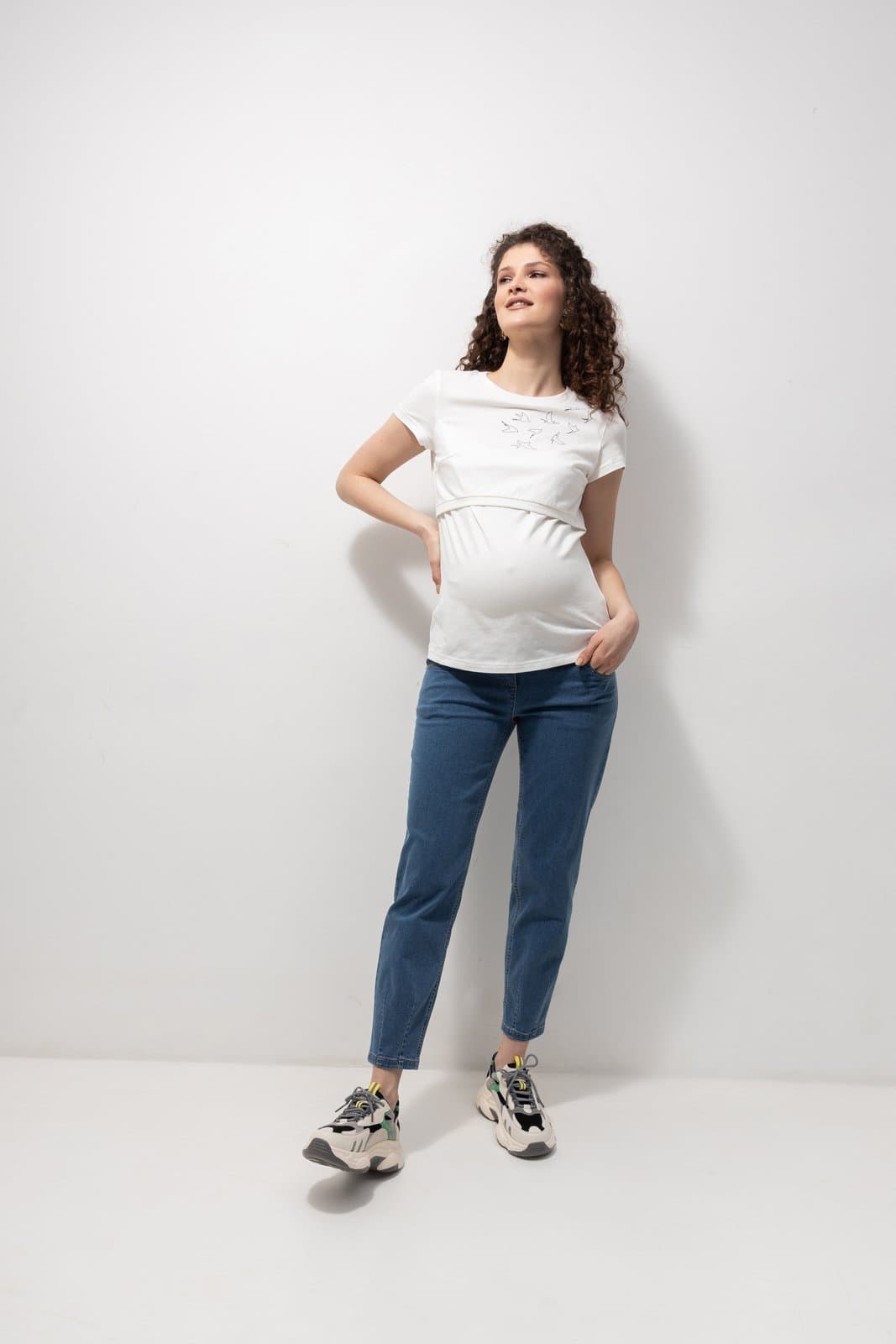 Джинси для вагітних S- XL Юла мама SHELDON DENIM DM-23.011 -синій Джинси для вагітних S- XL Юла мама SHELDON DENIM DM-23.011 -синій