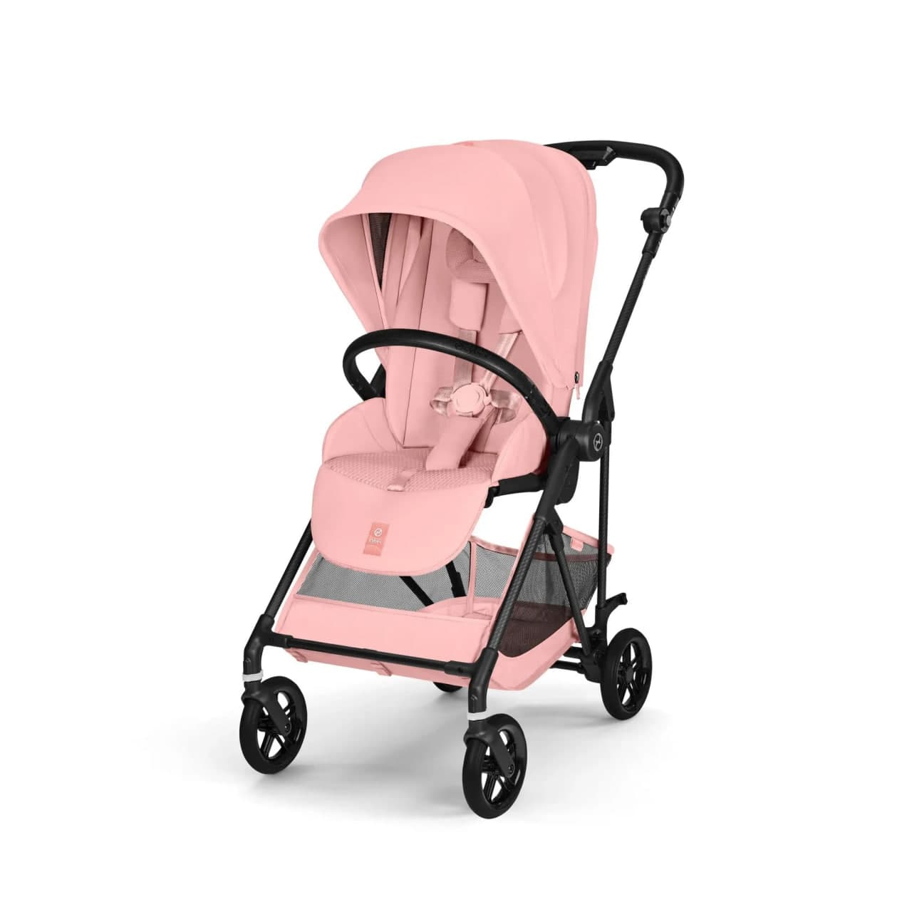 Коляска прогулочная Cybex Melio Carbon Candy Pink (с бампером) 526000779