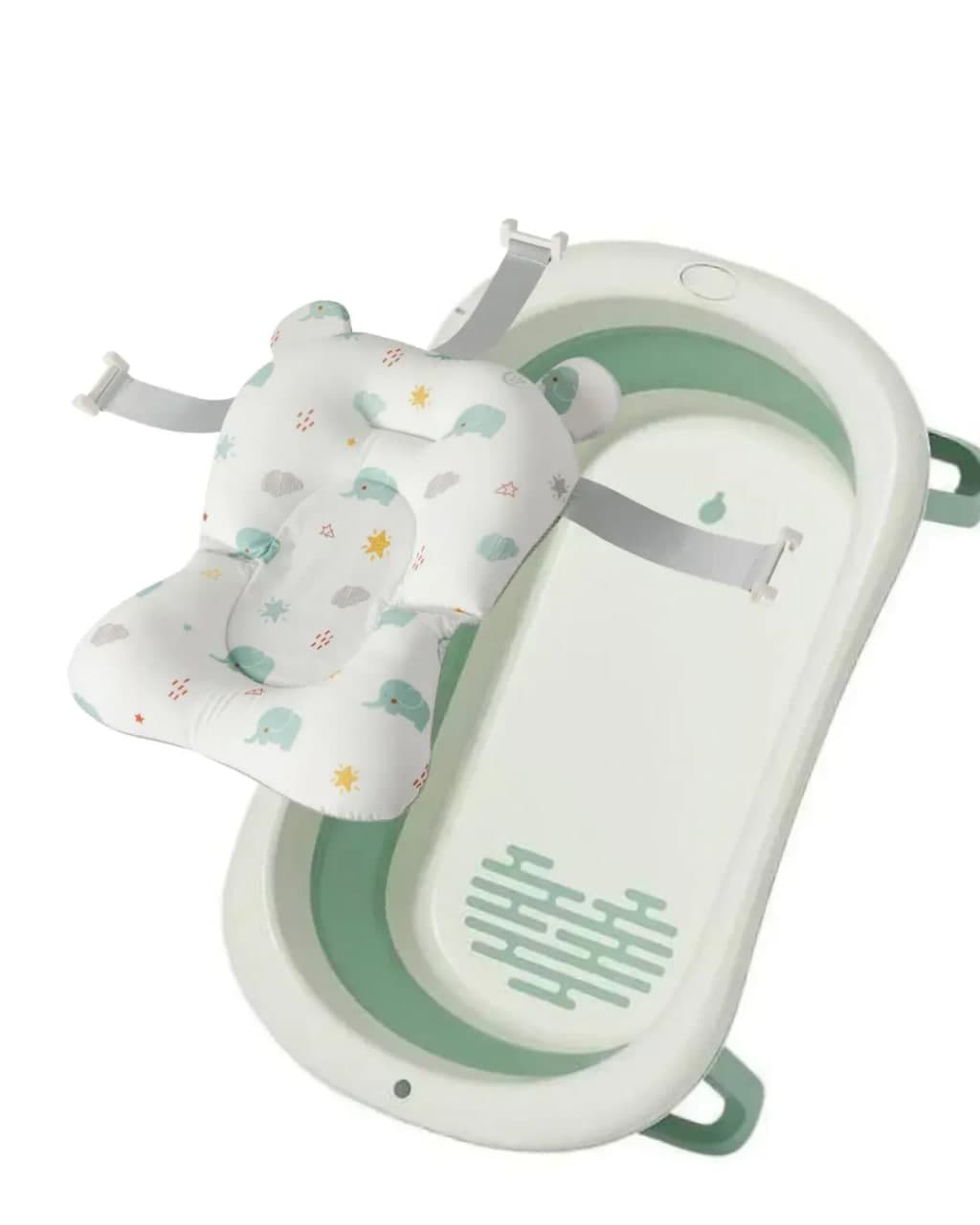 Ванна дитяча складна Babyhood Комфорт з гіркою BH-326LG+E Зелений