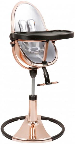 Стульчик для кормления Bloom Fresco Rose Gold Black+ набор вкладышей Bloom Fresco lunar silver E10535-GRB-11--E10516-LSL