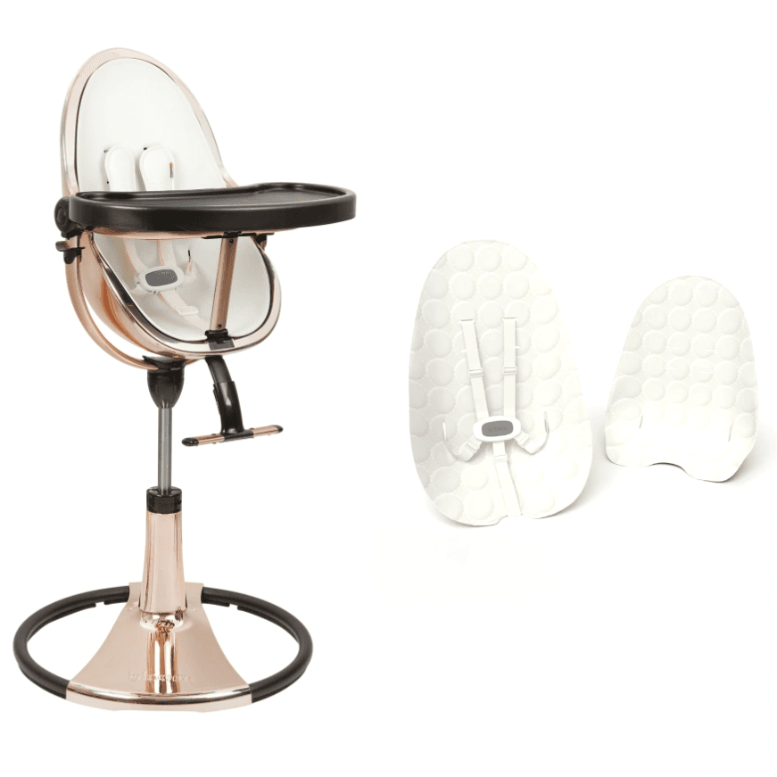 Стільчик для годування Bloom Fresco Rose Gold/Rose Gold+coconut white U10515-GRB\U10543-CW Стільчик для годування Bloom Fresco Rose Gold/Rose Gold+coconut white U10515-GRB\U10543-CW