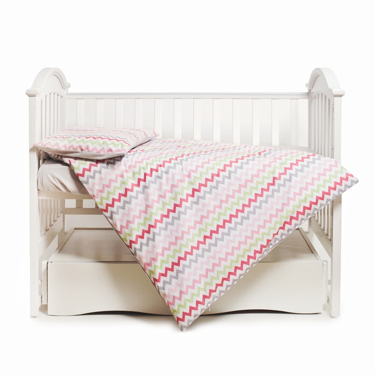 Змінний комплект Twins Happy wave pink 3од 3033-TH-30008 Змінний комплект Twins Happy wave pink 3од 3033-TH-30008