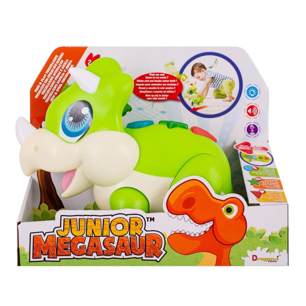 Игрушка интерактивная Dragon-i Динозавр Трицератопс 16952 Игрушка интерактивная Dragon-i Динозавр Трицератопс 16952