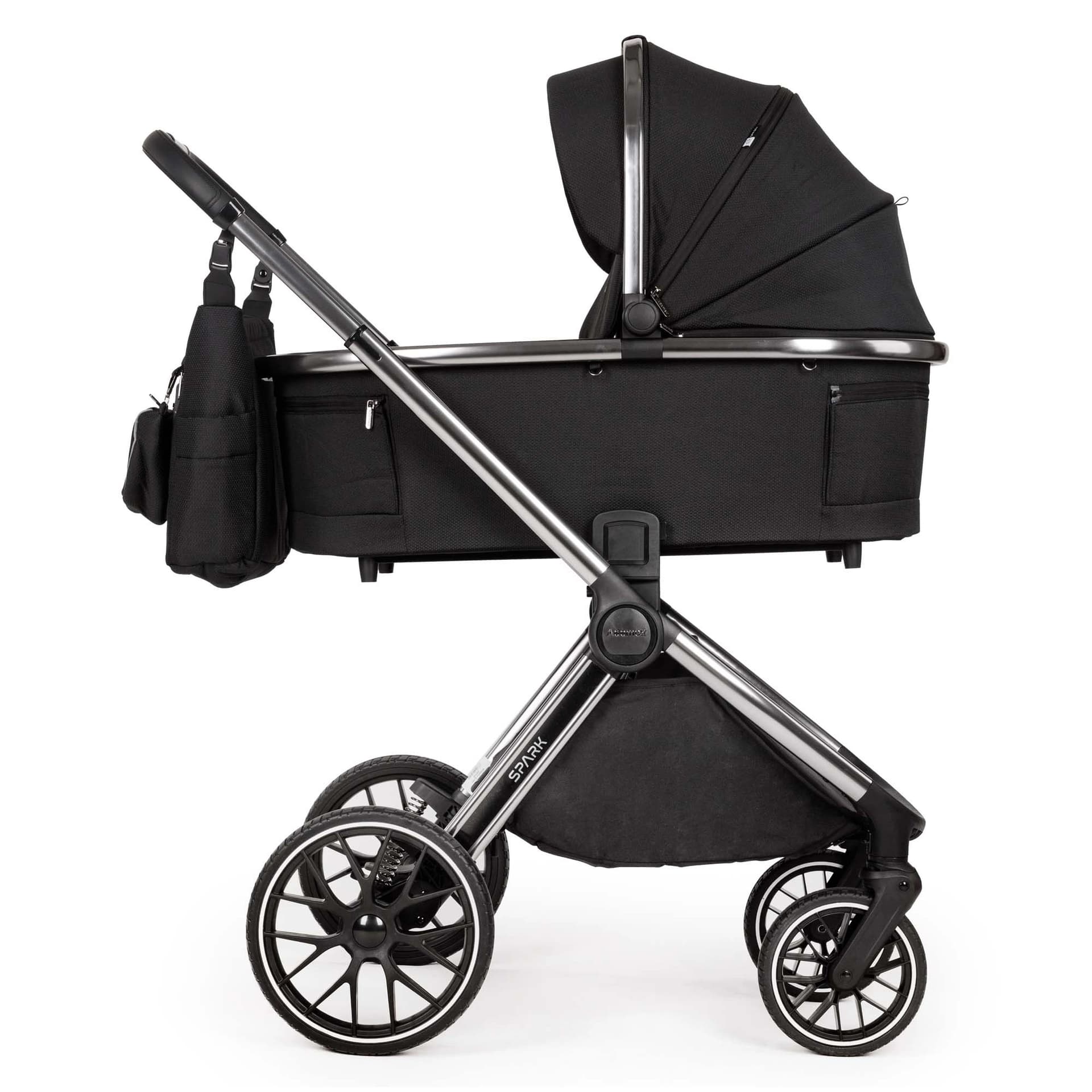 Коляска универсальная 2в1 Adamex Spark 4 Onyx Carbon